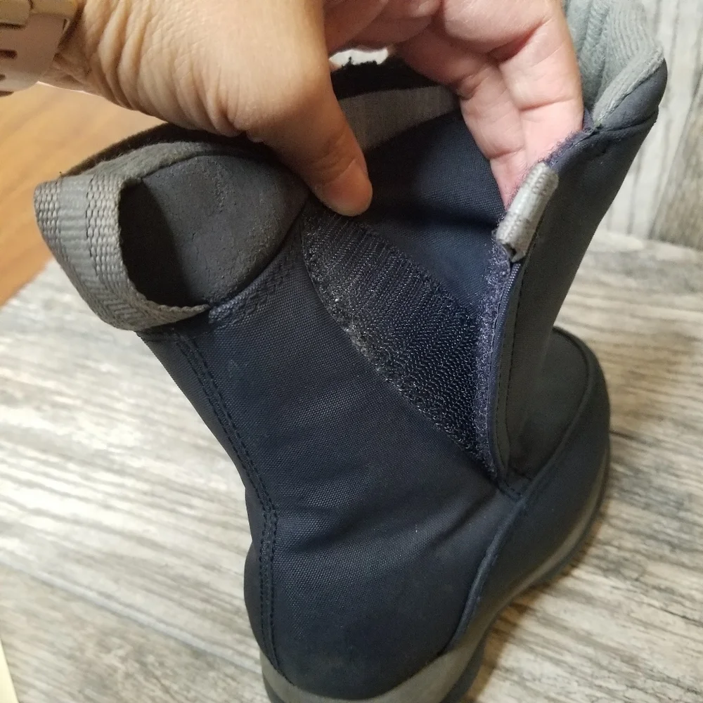 Land's End Velcro Snow Boots Blue Unisex Size 10M